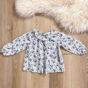 Ralph Lauren Baby Cotton Floral Ruffle Cottagecore Boho Blouse